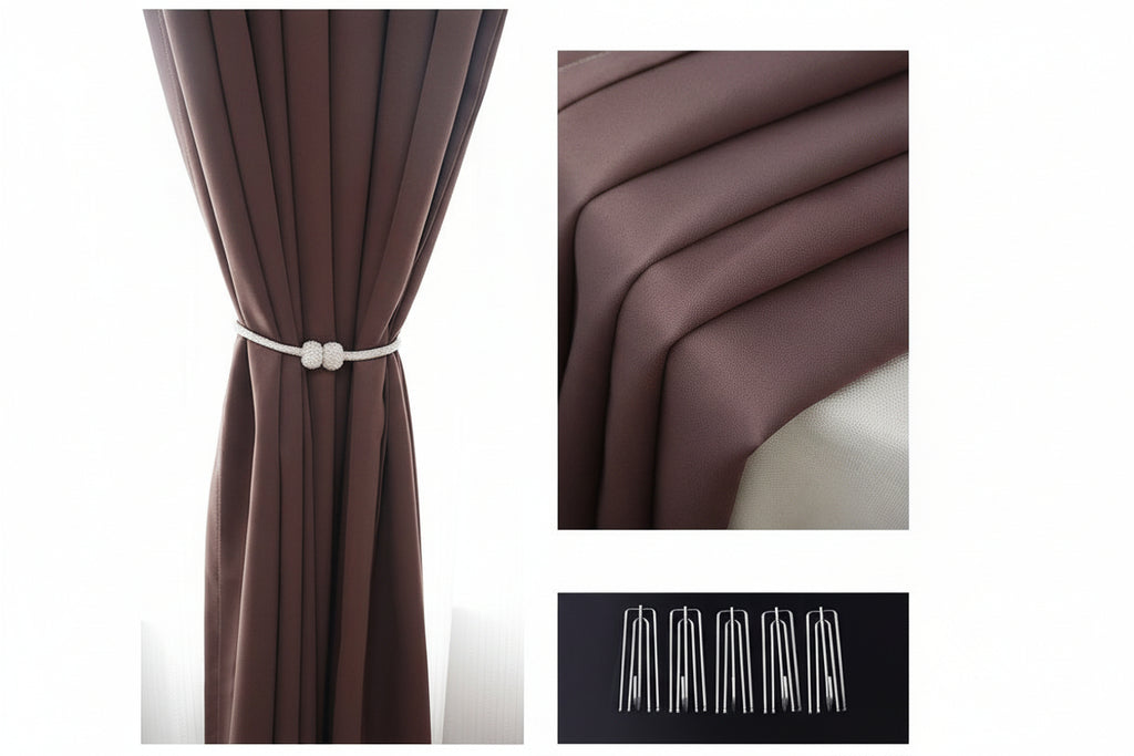 Nestfyhome 100% Blackout Soundproof Curtains for Bedroom – Luxury Modern Minimalist Drapes, Premium Sun Blocking & Room Darkening Window Panels for Living Room