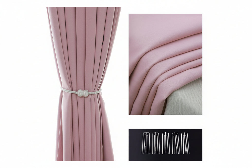 Nestfyhome 100% Blackout Soundproof Curtains for Bedroom – Luxury Modern Minimalist Drapes, Premium Sun Blocking & Room Darkening Window Panels for Living Room