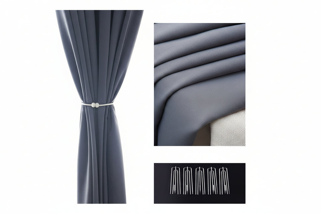 Nestfyhome 100% Blackout Soundproof Curtains for Bedroom – Luxury Modern Minimalist Drapes, Premium Sun Blocking & Room Darkening Window Panels for Living Room