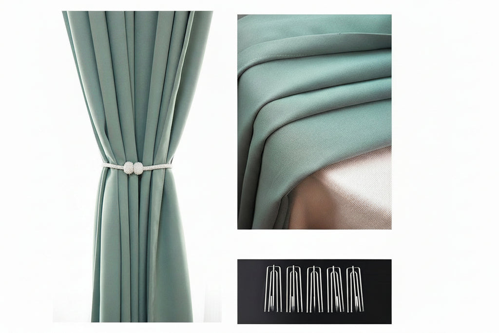 Nestfyhome 100% Blackout Soundproof Curtains for Bedroom – Luxury Modern Minimalist Drapes, Premium Sun Blocking & Room Darkening Window Panels for Living Room