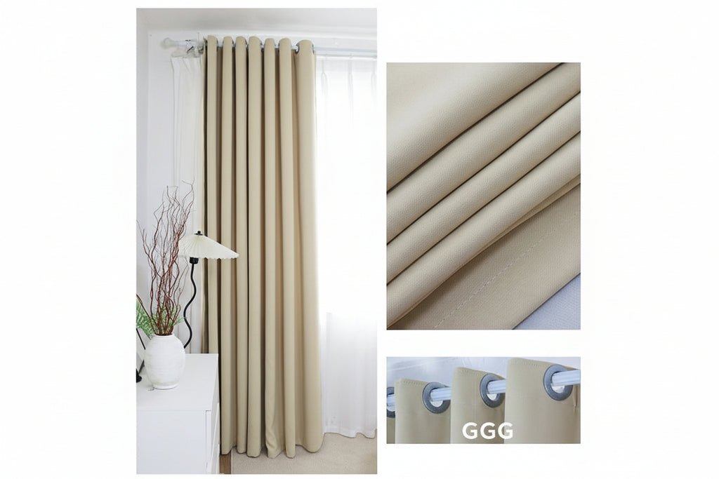 Nestfyhome 100% Blackout Soundproof Curtains for Bedroom – Luxury Modern Minimalist Drapes, Premium Sun Blocking & Room Darkening Window Panels for Living Room