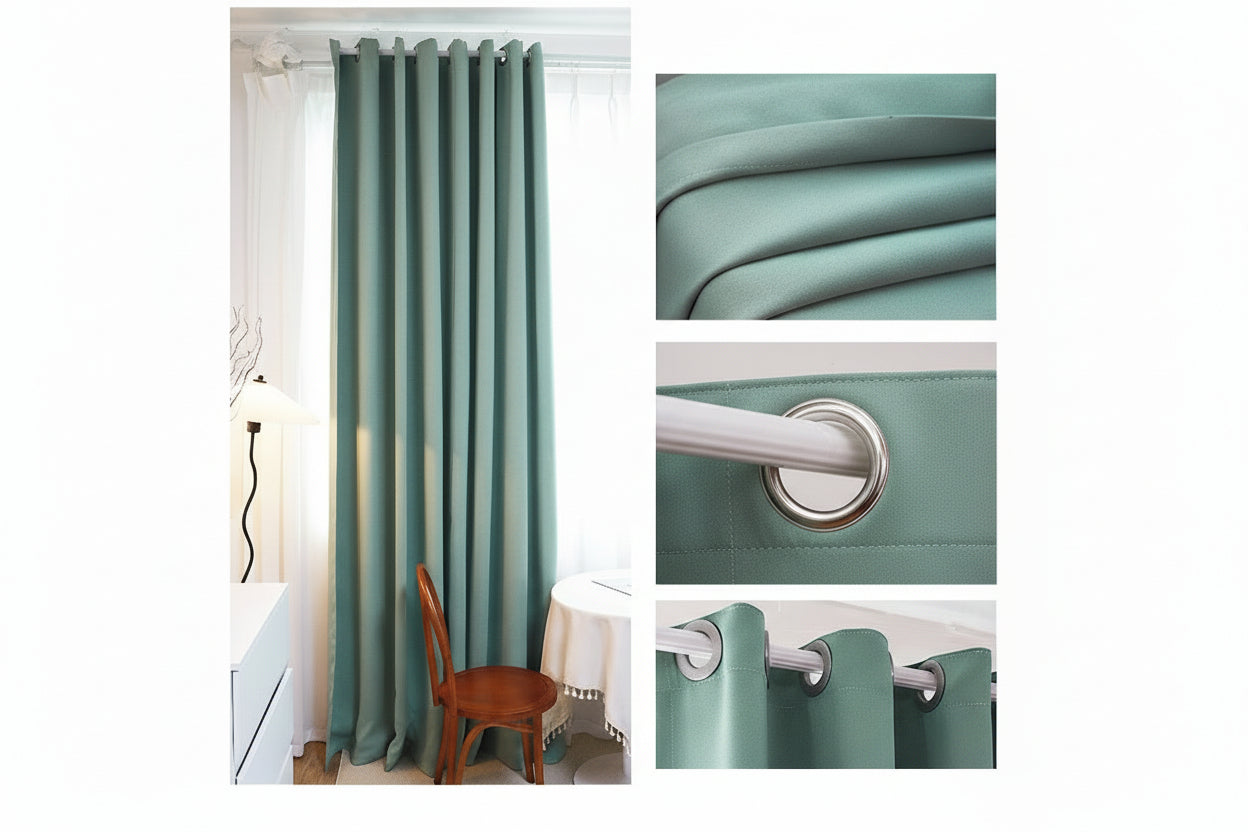 Nestfyhome 100% Blackout Soundproof Curtains for Bedroom – Luxury Modern Minimalist Drapes, Premium Sun Blocking & Room Darkening Window Panels for Living Room