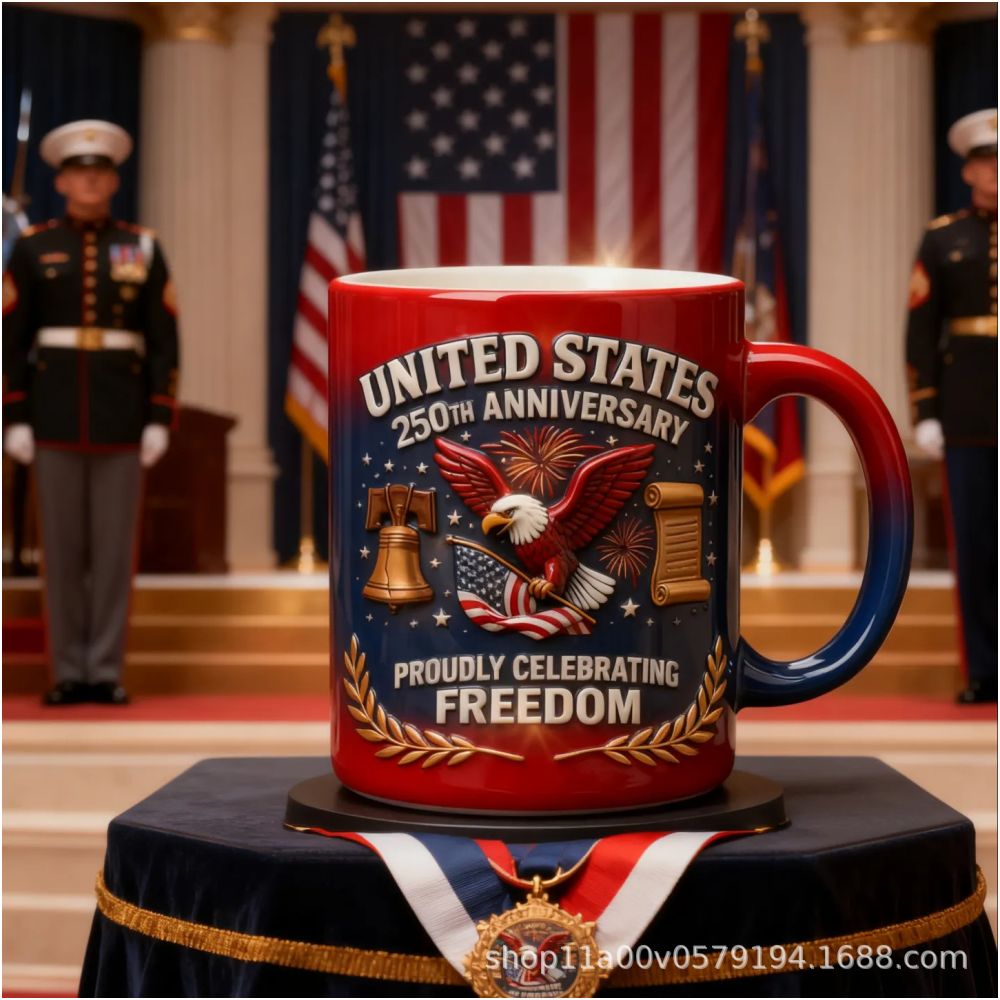 Nestfyhome Designer Ceramic Coffee Mug – Printed Drinkware with Colored Interior & Handle, Elegant Home Cup for Coffee, Milk & Tea