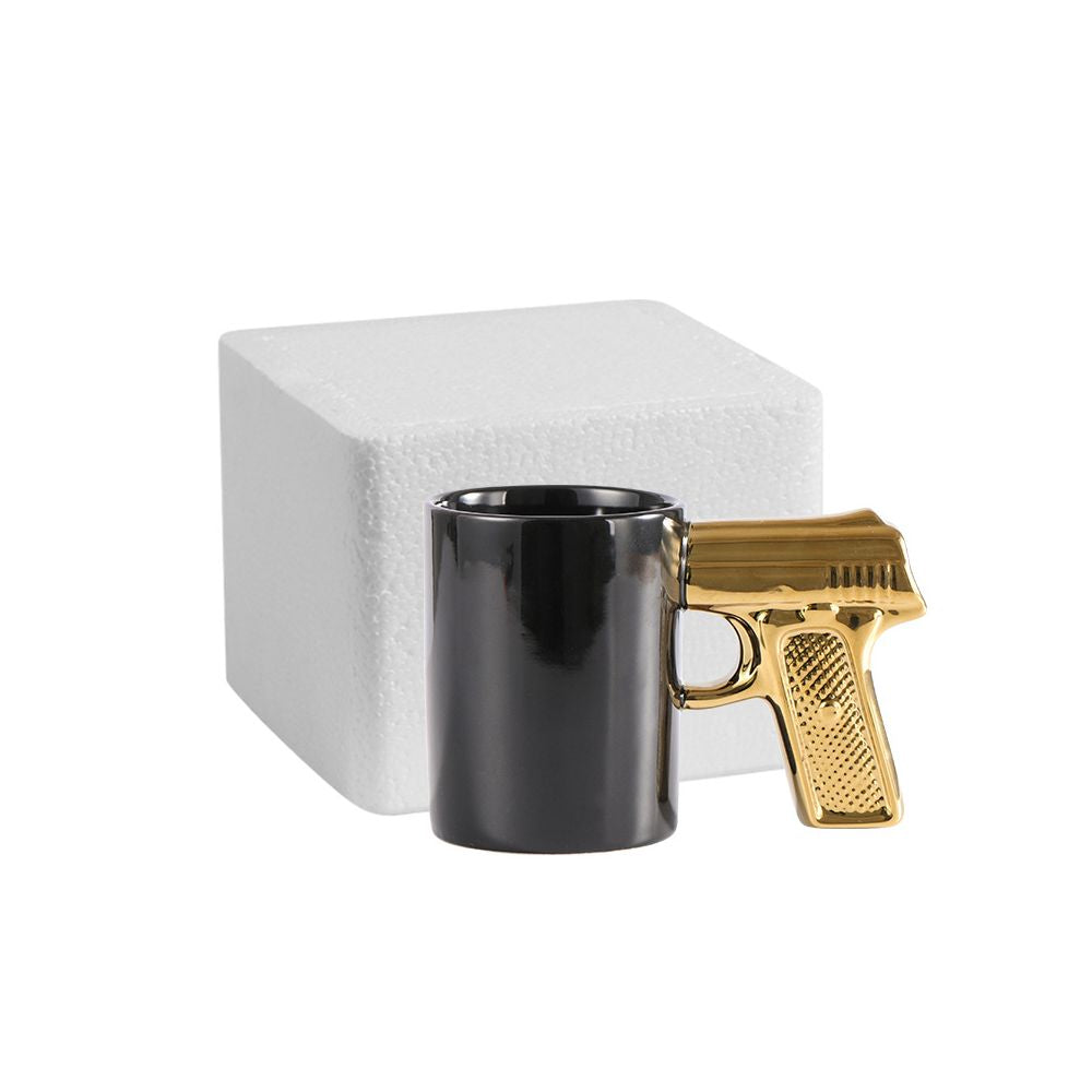 Nestfyhome Designer Ceramic Coffee Mug – Printed Drinkware with Colored Interior & Handle, Elegant Home Cup for Coffee, Milk & Tea