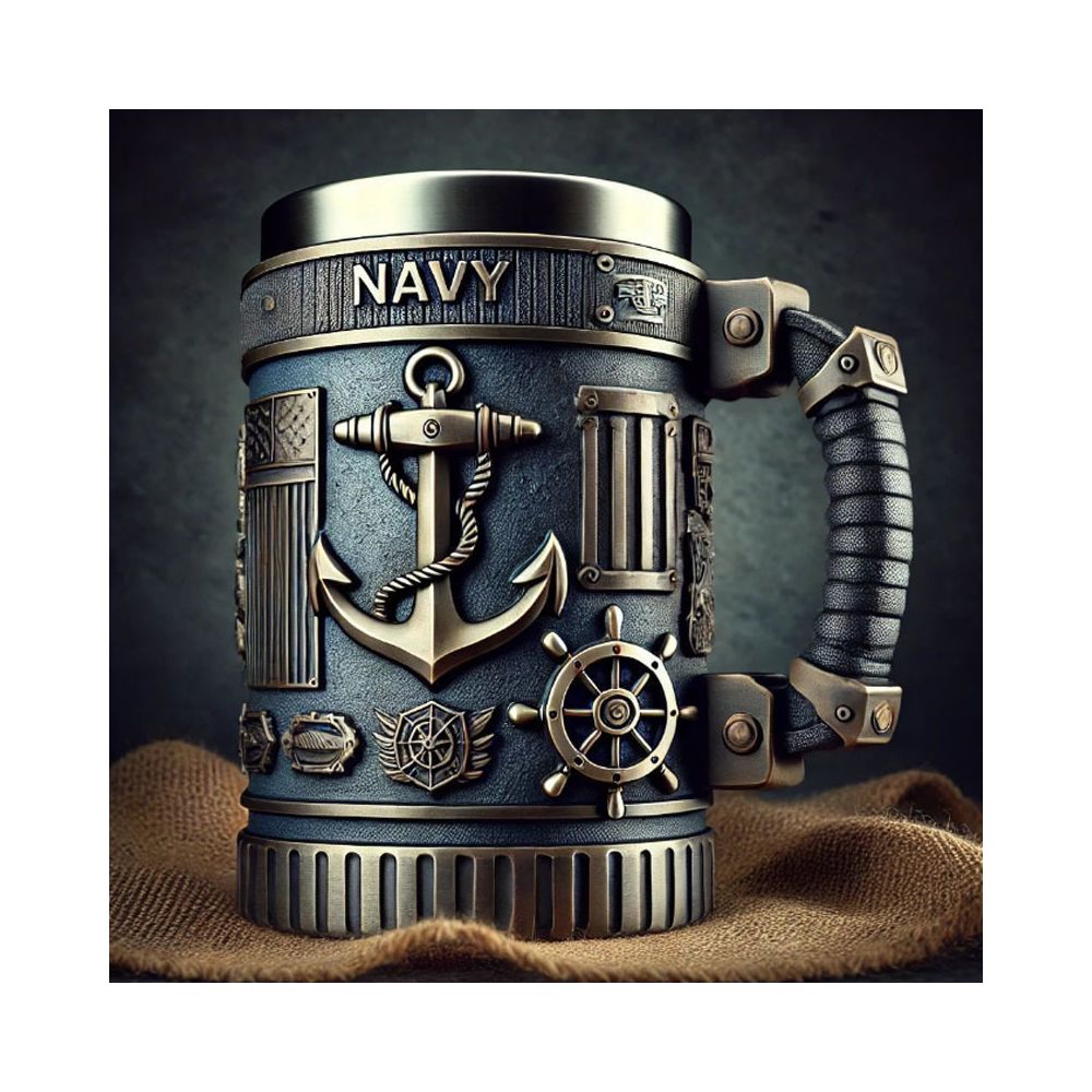 Cross border best selling mug V6 creative V8 resin stainless steel water cup Great White Shark mug decoration ornament manufacturer image 1