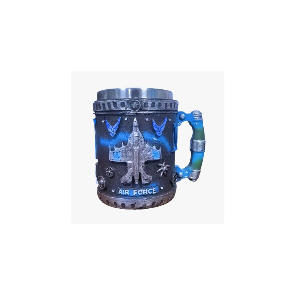 Nestfyhome mug V6 creative V8 resin stainless steel water cup Great White Shark mug