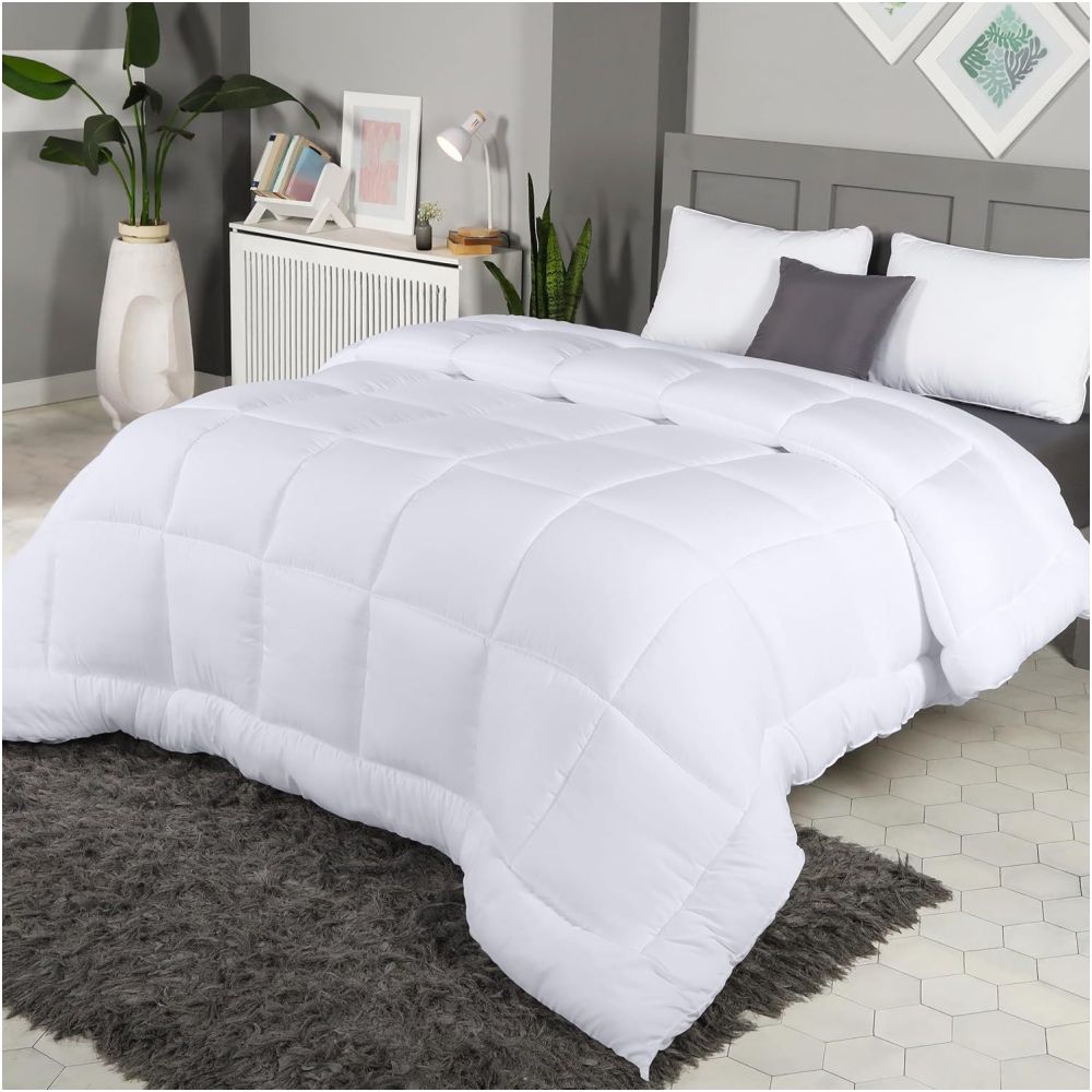 Cross border extra thick comforter special for homestays hotels and guesthouses pure cotton white suitable for all seasons home textile bedding image 1