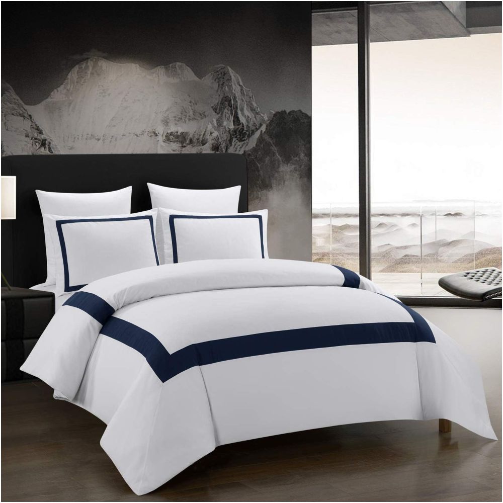 Black striped down duvet cover three piece hotel bedding set minimalist Nordic print duvet cover